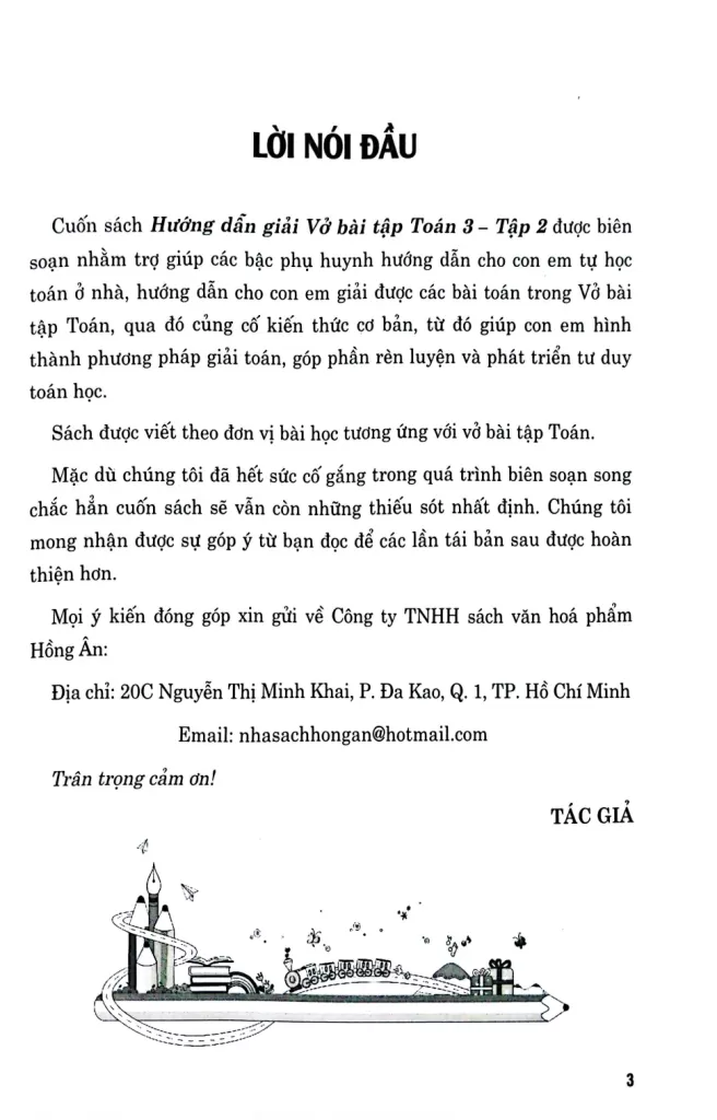 HƯỚNG DẪN GIẢI VỞ BÀI TẬP TOÁN LỚP 3 - TẬP 2 (Bám sát SGK Chân trời sáng tạo)
